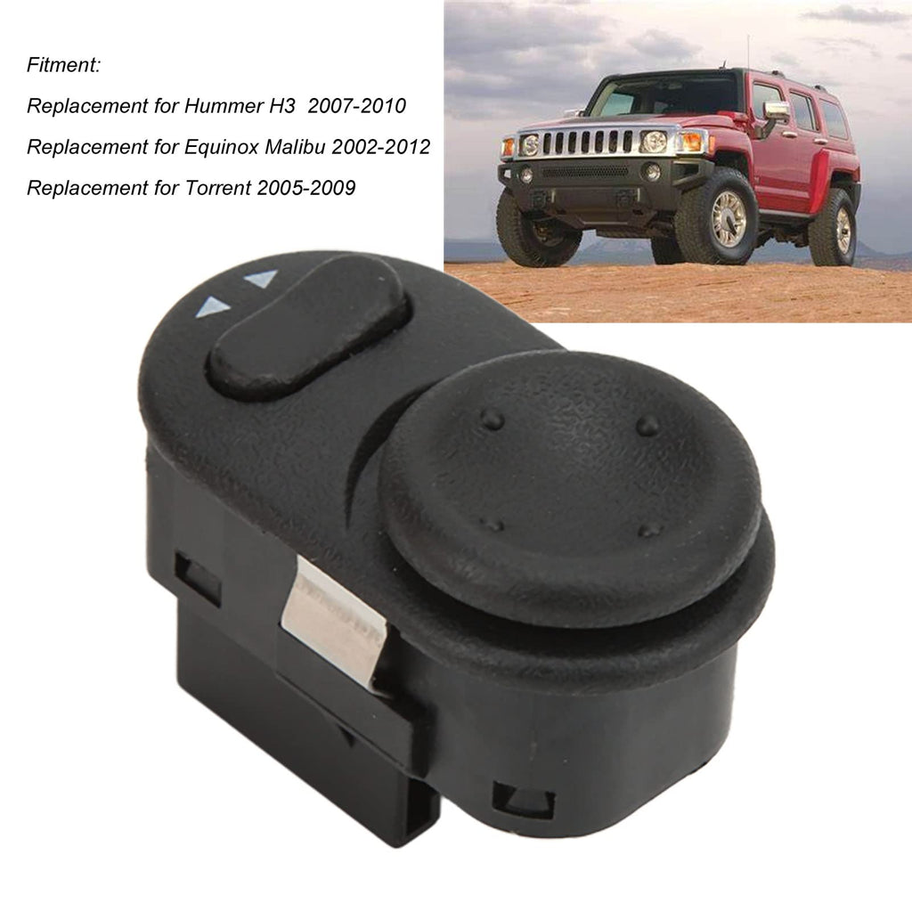 Power Mirror Switch, Driver Side Mirror Control Switch Door Rear View Mirror Button Replacement 15250458 for H3 2007?2010 Malibu 2002-2012 Torrent 2005-2009