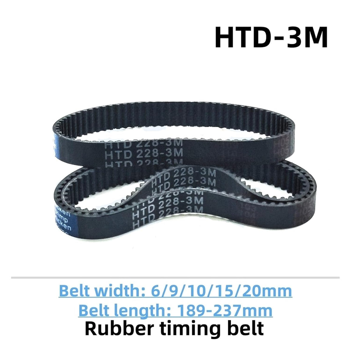 1pc HTD 3M Timing Belt Closed Loop Rubber Synchronous