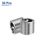 uxcell 30pcs Wire Thread Inserts 1/2-13 UNC 1.5D(3/4") 304 Stainless Steel Helical Type Coiled Thread Repair Kit Wire Screw Threaded Sleeve Sheath for Mechanical Equipment