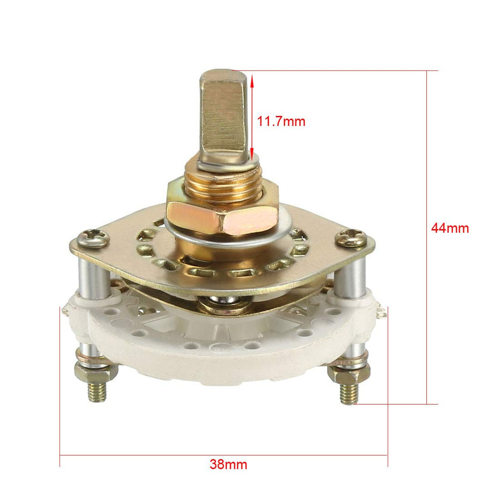 uxcell 1P5T 1 Pole 5 Position 1 Deck Band Channel Rotary Switch Selector with Knob