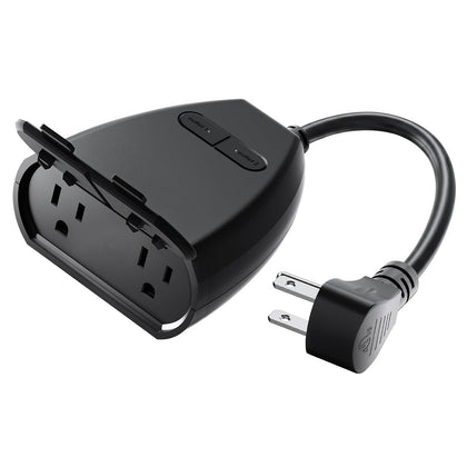 Matter Outdoor Smart Plug, Compatible with Alexa