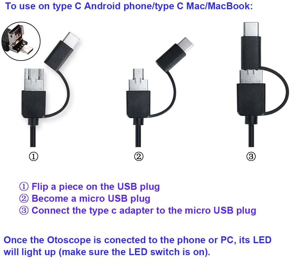 3.9mm Ultra-Thin Portable USB Digital Otoscope Camera with Case