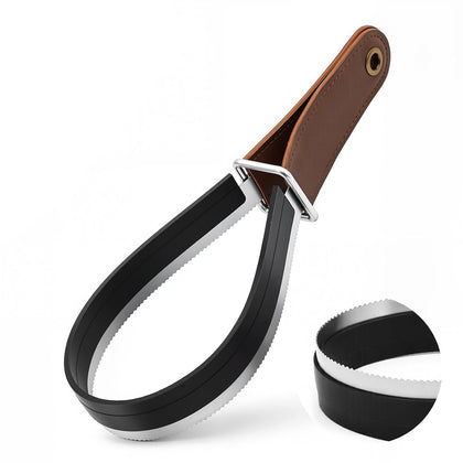 2 in 1 Horse Shedder Scraper with Rubber Edge Stainless Steel Horse Sweat Scraper Metal Dual Sided Equine Deshedding