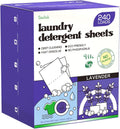 Laundry Detergent Sheets, Lavender, Up to 240 Loads, Eco Strips