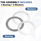 uxcell AXK90120 Thrust Needle Roller Bearings with Washers, ID 90mm