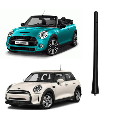 7 inch Antenna Mast Compatible with BMW Mini Cooper Select Models, Direct Replacement, Short Roof/Rear Antenna, Black