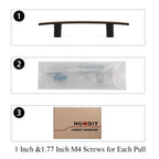 50 Pack Oil Rubbed Bronze Cabinet Pulls, Solid Zinc Alloy, 3 Inch CC