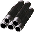 Everflow NPBL1112-5 Steel Nipple Pipe Fitting, Threaded Schedule 40, 1-1/4 In. x 12 In. (Pack Of 5)
