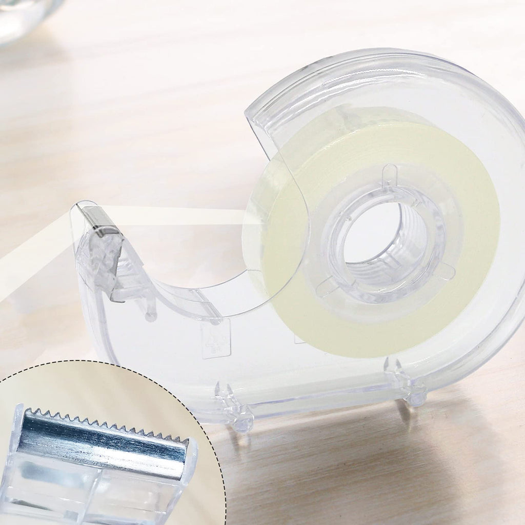 6 Pcs Clear Tape Dispensers, 1 inch White Core