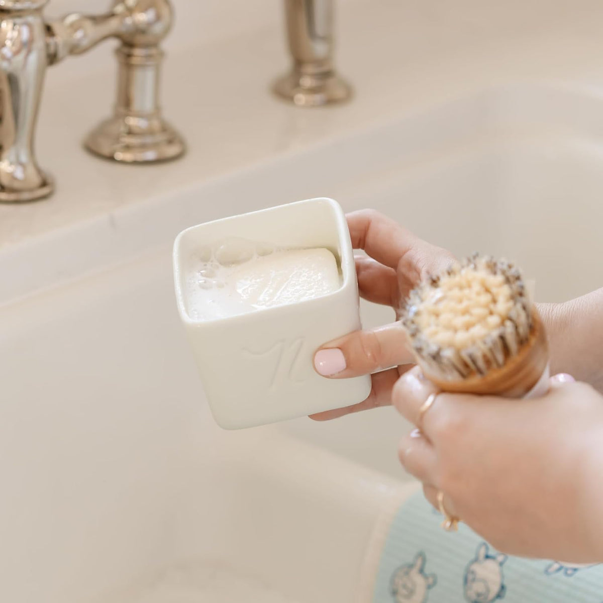 Dish Butter | Solid Dish Soap | Lemongrass Scent | Made in Canada