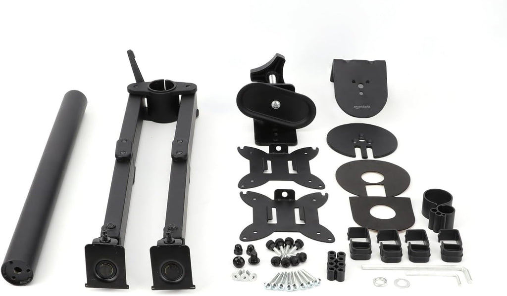 Adjustable Dual Monitor Desk Mount, Supports up to 32 inch Monitors and 22 lbs per Arm, Adjustable Tension, VESA