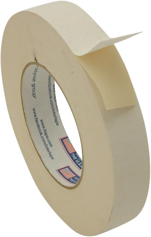 591/BEIG136 591 Double Sided Flat back Paper Tape: 1" x 36 yd. 1"