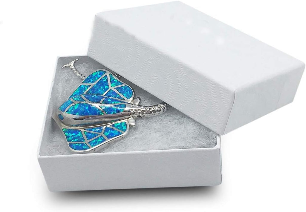 TheDisplayGuys 25 Cardboard Jewelry Gift Boxes with Inserts - White Swirl