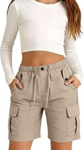 Girls Hiking Cargo Shorts Kids Bermuda Athletic Summer Casual Uniform Baggy Cargo Shorts with Pockets for Girls