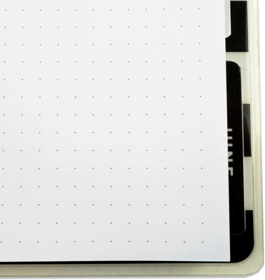Discbound Dotted Grid Paper, 120 GSM Refill, 200 Sheets (400 Pages), 9 Disc Pre-Punched Happy Planner Inserts, Loose