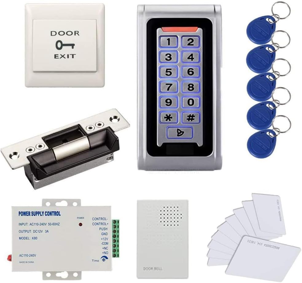 Waterproof Metal RFID PIN Code Door Security Access Control System ANSI Standard North American Heavy Duty Electric