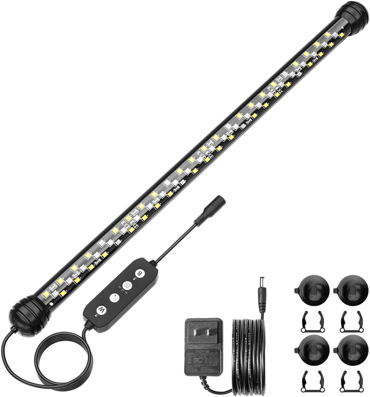Submersible Led Aquarium Light for Fish Tank Plant Growth, 15 Inch