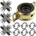 4WD Drive Shaft Center Support Bearing and U-Joints Kit Fit for 1995-2004 Toyota Tacoma, 1993-1998 Toyota T100, 2000-2006 Tundra Driveshaft Center Support Carrier Bearing