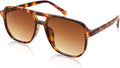 Retro Square Aviator Sunglasses Women Men 70s Vintage Trendy Plastic Frame Sun Glasses B2835