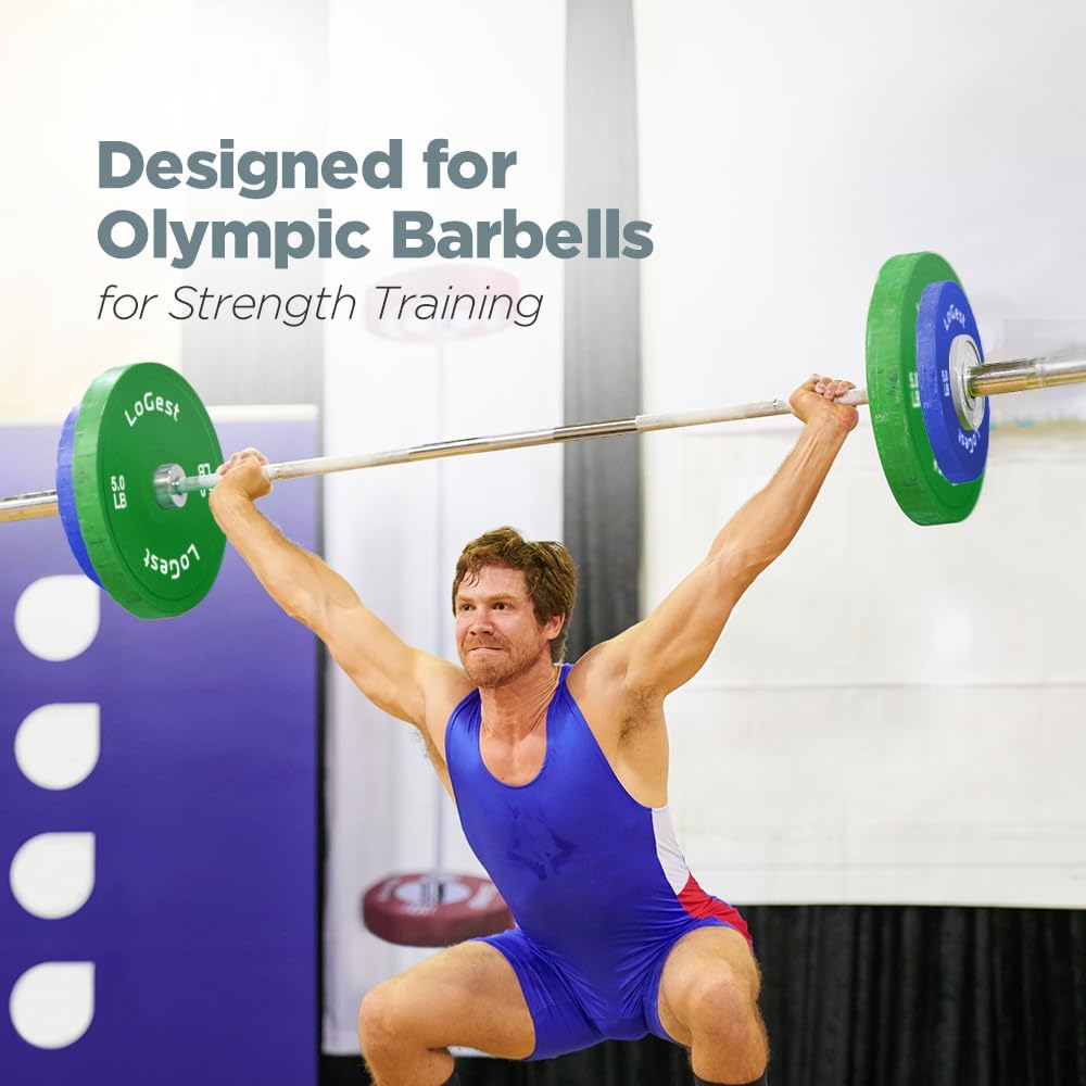 Change Weight Plates 0.50LB 1.25LB 2.5LB 5LB Set Weight Plates for Olympic Bars Perfect for Strength Training Weight