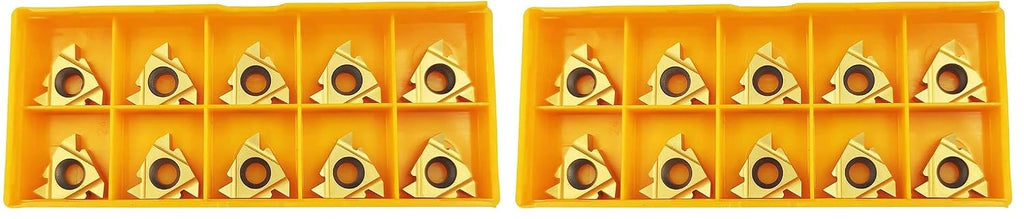 10PCS 16ER AG60 / 16IR AG60 CNC Lathe Indexable Threading Carbide Insert Blade (16ER AG60) (Pack of 2)