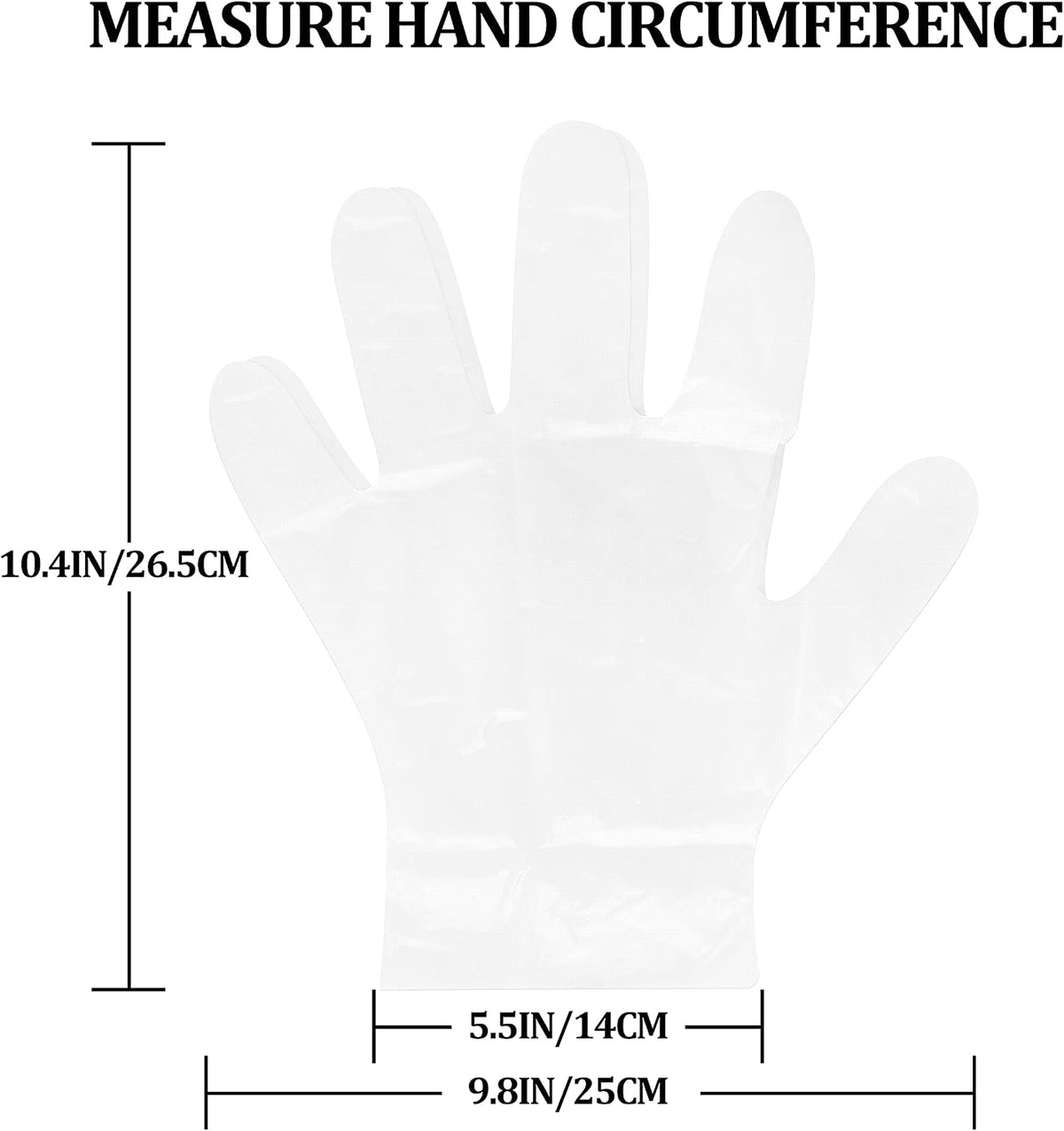 Disposable Gloves, Plastic Gloves for Kitchen Cooking Cleaning Food Handling