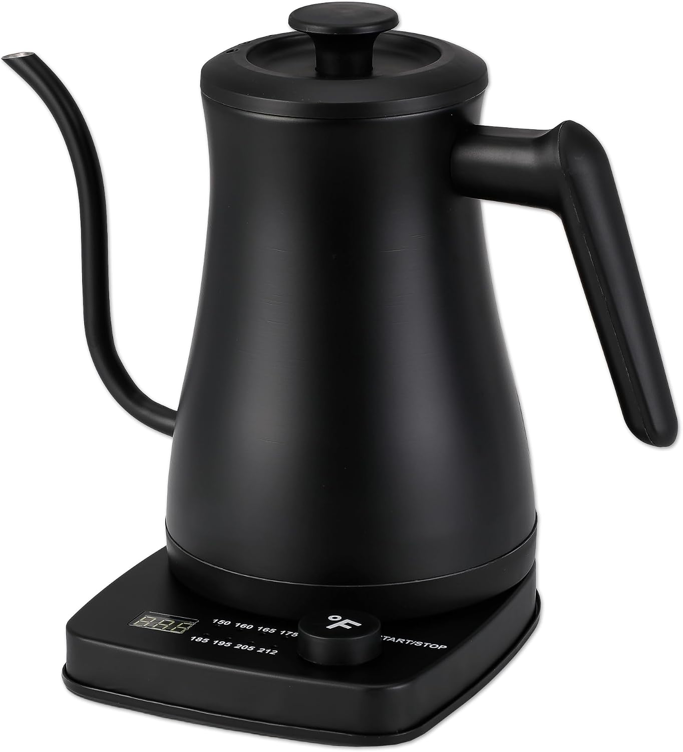 1.0L 1500W Gooseneck Electric Kettle - Stainless Steel Interior - Rapid-Boil - Auto Shut-Off, Boil-Dry Protection