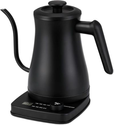 1.0L 1500W Gooseneck Electric Kettle - Stainless Steel Interior - Rapid-Boil - Auto Shut-Off, Boil-Dry Protection