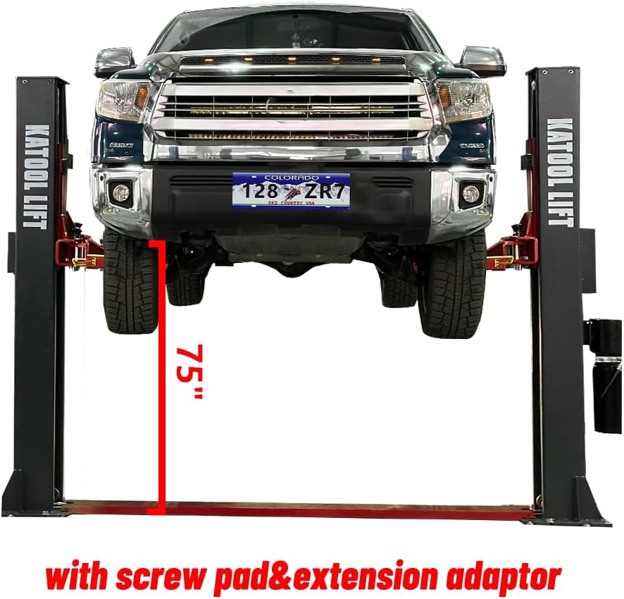 2 Post Lift 4.0HP 12000lbs Single Point Lock Release Car Lift Automotive Lift Truck Hoist 2 Post Car Lift for Repair