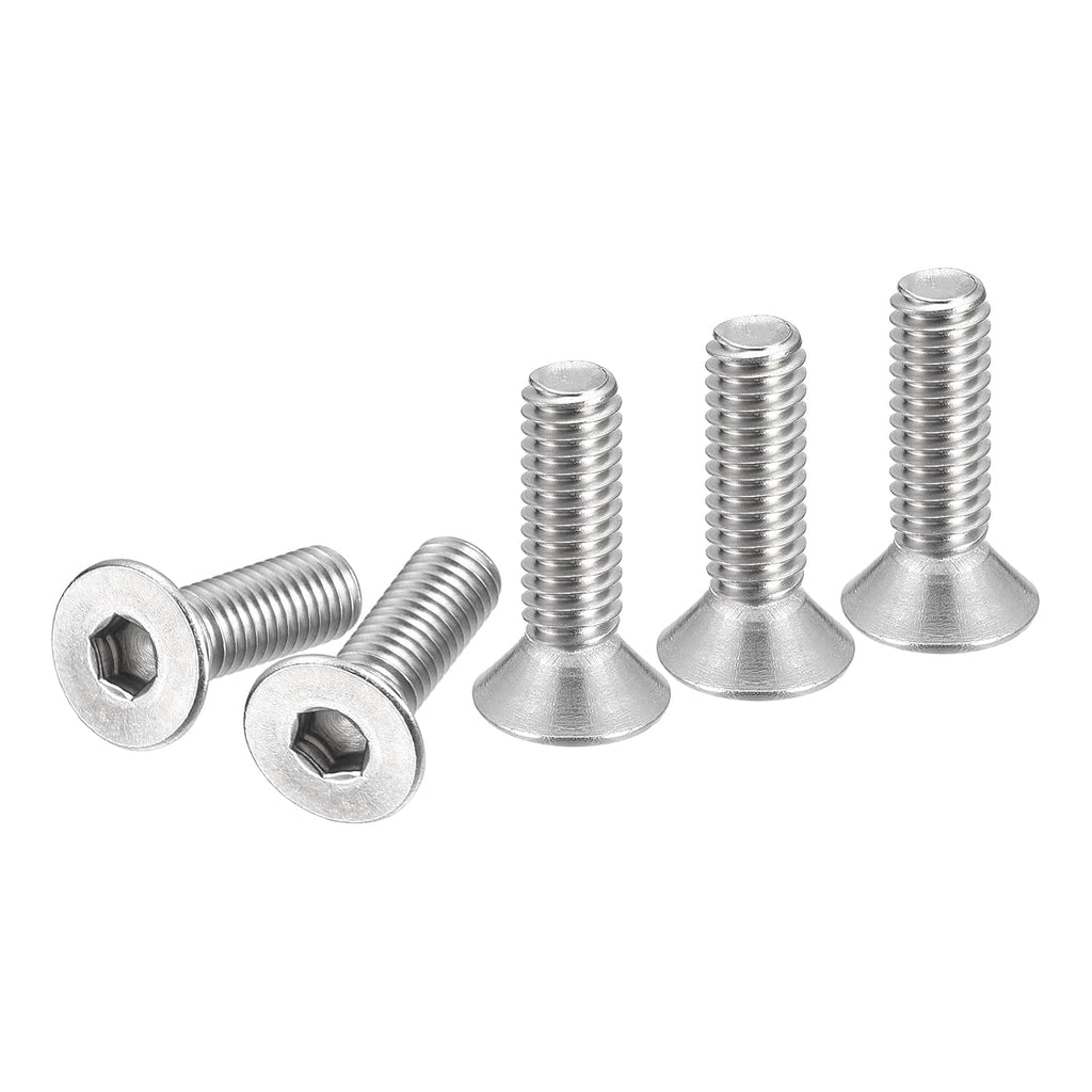 DTGN #10-32x5/8 Flat Head Socket Cap Screws 50Pack 304 SS Full Thread