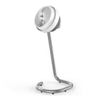 693DC Energy Smart Mid-Size Air Circulator Fan with Variable Speed Control and Adjustable Height, White