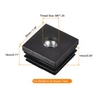 uxcell 4Pcs M8 Thread Inserts for Square Tubes for 28x28mm ID Tube