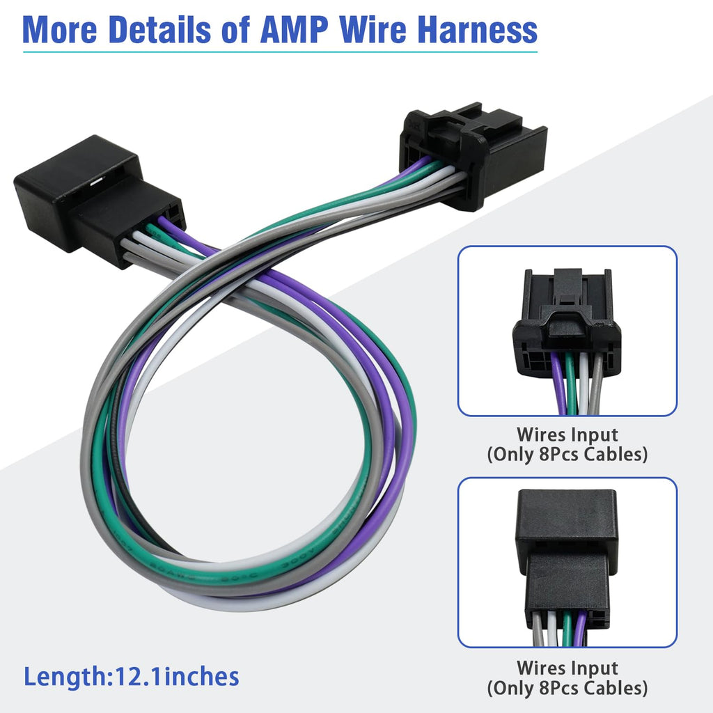 Car Subwoofer Amplifier Wire Harness Connector for Toyota Non JBL | Factory Radio Speaker T-Harness 10Pin AMP Plug