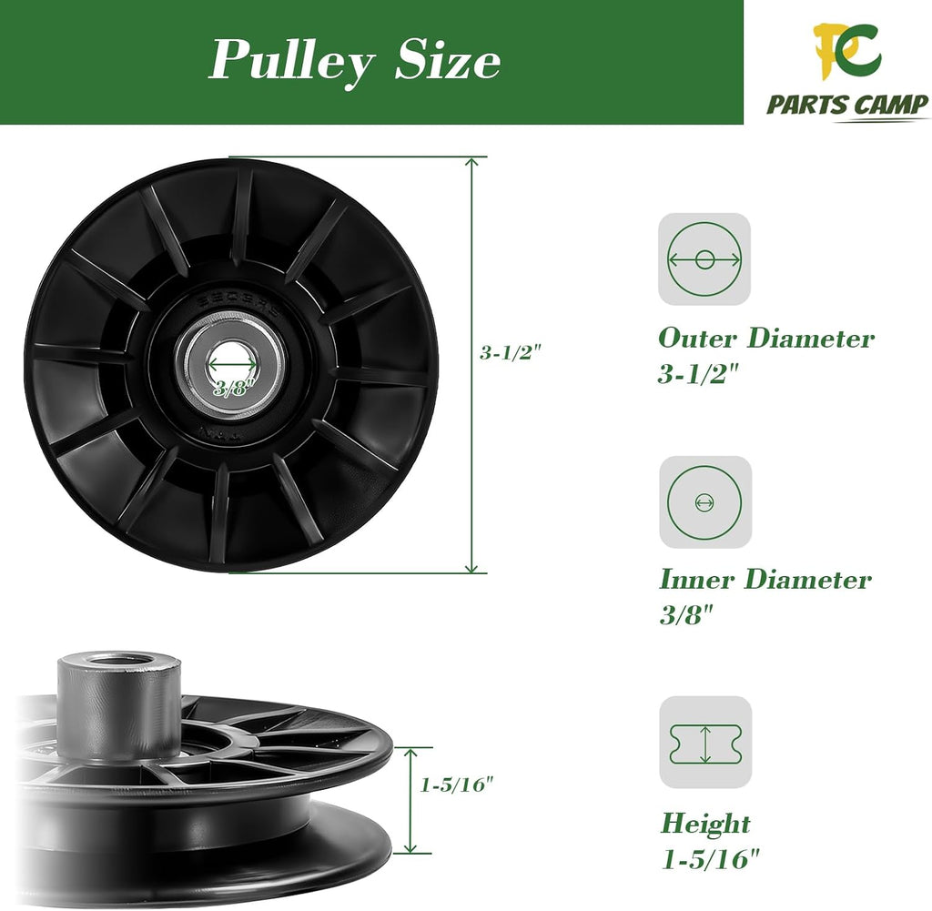 Parts Camp 194326 V-Idler Pulley for Craftsman/AYP/Poulan/Husqvarna