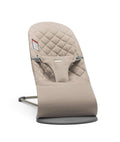 Bouncer Bliss, Sand Gray, Woven, Classic Quilt | 2-in-1 Adjustable Baby Bouncer Seat and Toddler Chair, Newborn to