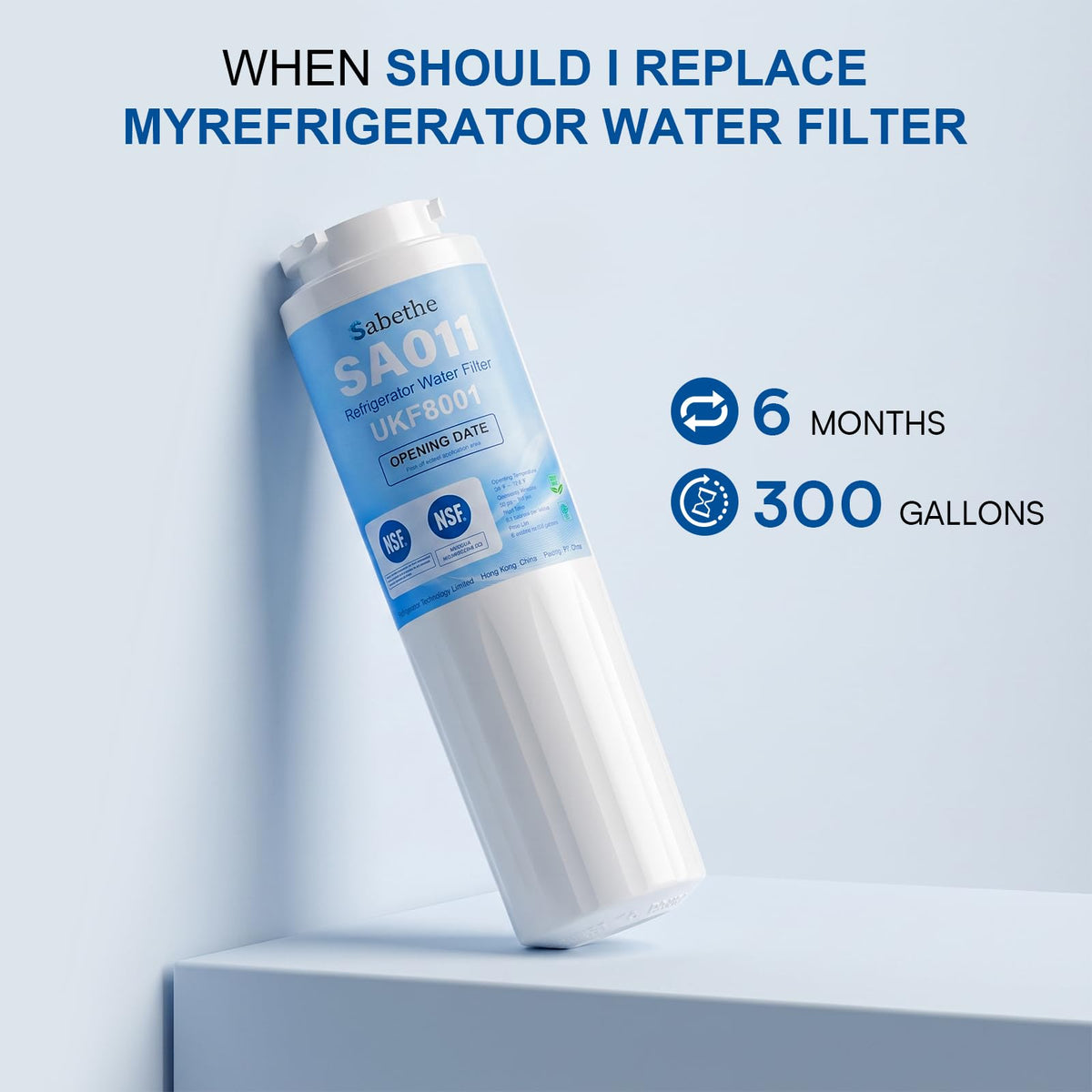 UKF8001 Water Filter Replacement for EDR4RXD1, Filter 4, 300 Gallons 3 Pack