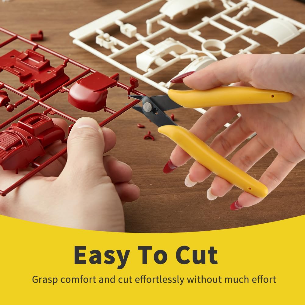 3D Print Deburring Tool Set with 10pc Multipurpose Blades Removing Burr 6Pcs Needle File 1pc Micro Wire Cutter Pliers