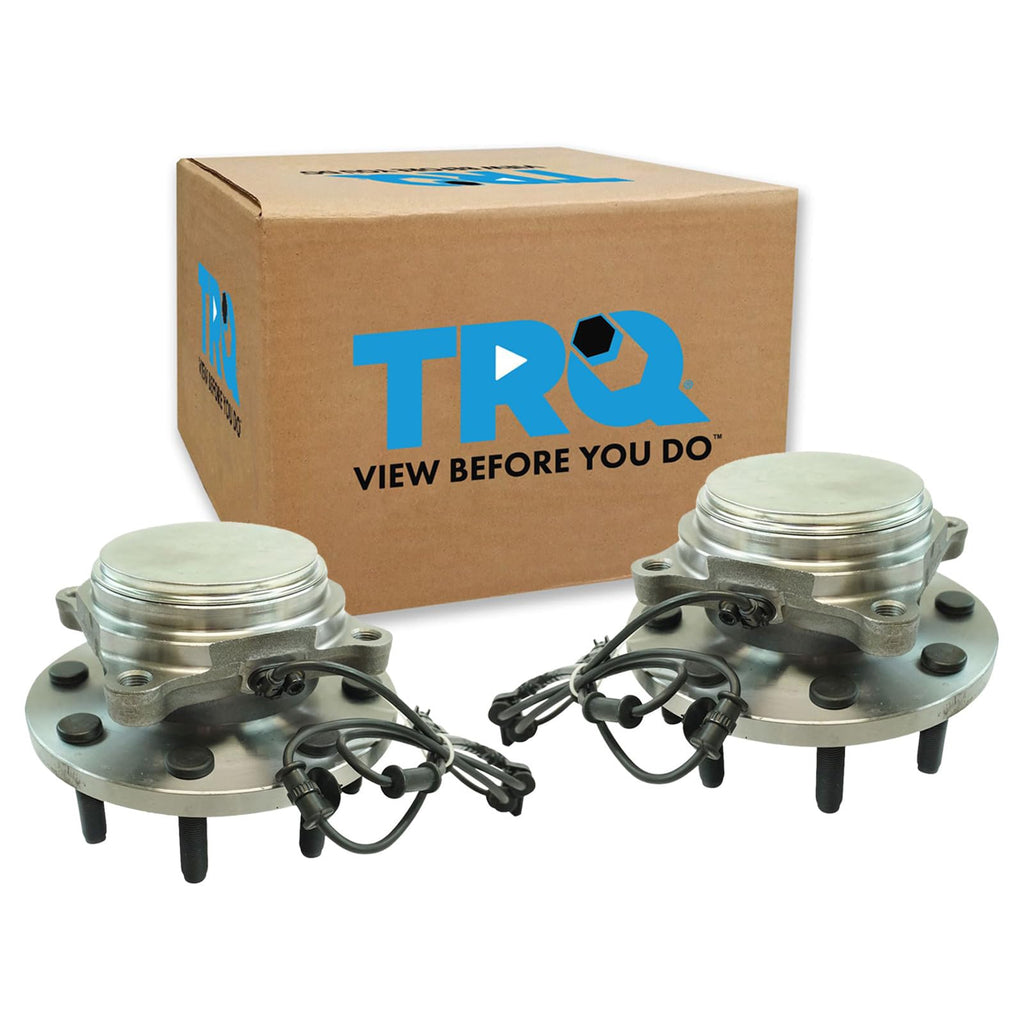 TRQ 2 Piece Front Wheel Bearing & Hub Assembly Set