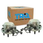 TRQ 2 Piece Front Wheel Bearing & Hub Assembly Set