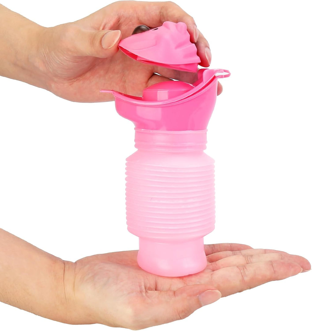 Portable Urinals for Men, 25oz Spill Proof Urine Bottle, 2PCS | Collapsible,Leak Proof, Pocket-Size,Reusable,Travel