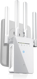 WiFi Extender Signal Booster with Ethernet Port, Wide Coverage WiFi Repeater for Home