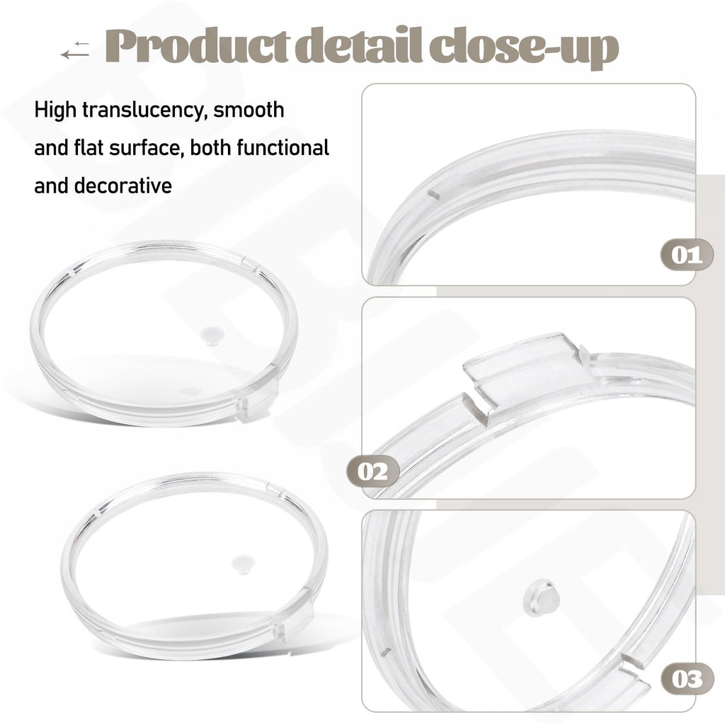 BIBIJIE 2 Pack 49100 80 mm Replacement Crystal Gauge Lens