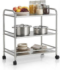 Heavy-Duty NSF 201 Stainless-Steel Rolling Cart