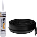 10 ft Garage Door Seal Threshold Strip - Durable PVC Rubber Seal Strip - Flame Resistant, Weatherproofing Garage Door
