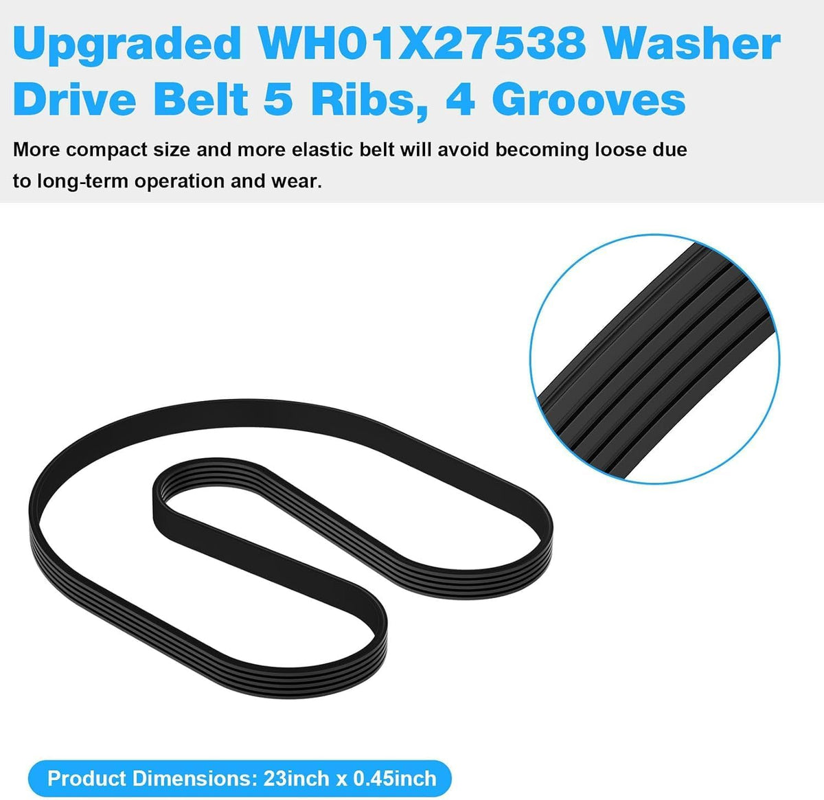 GE WH01X27538 Washer Drive Belt
