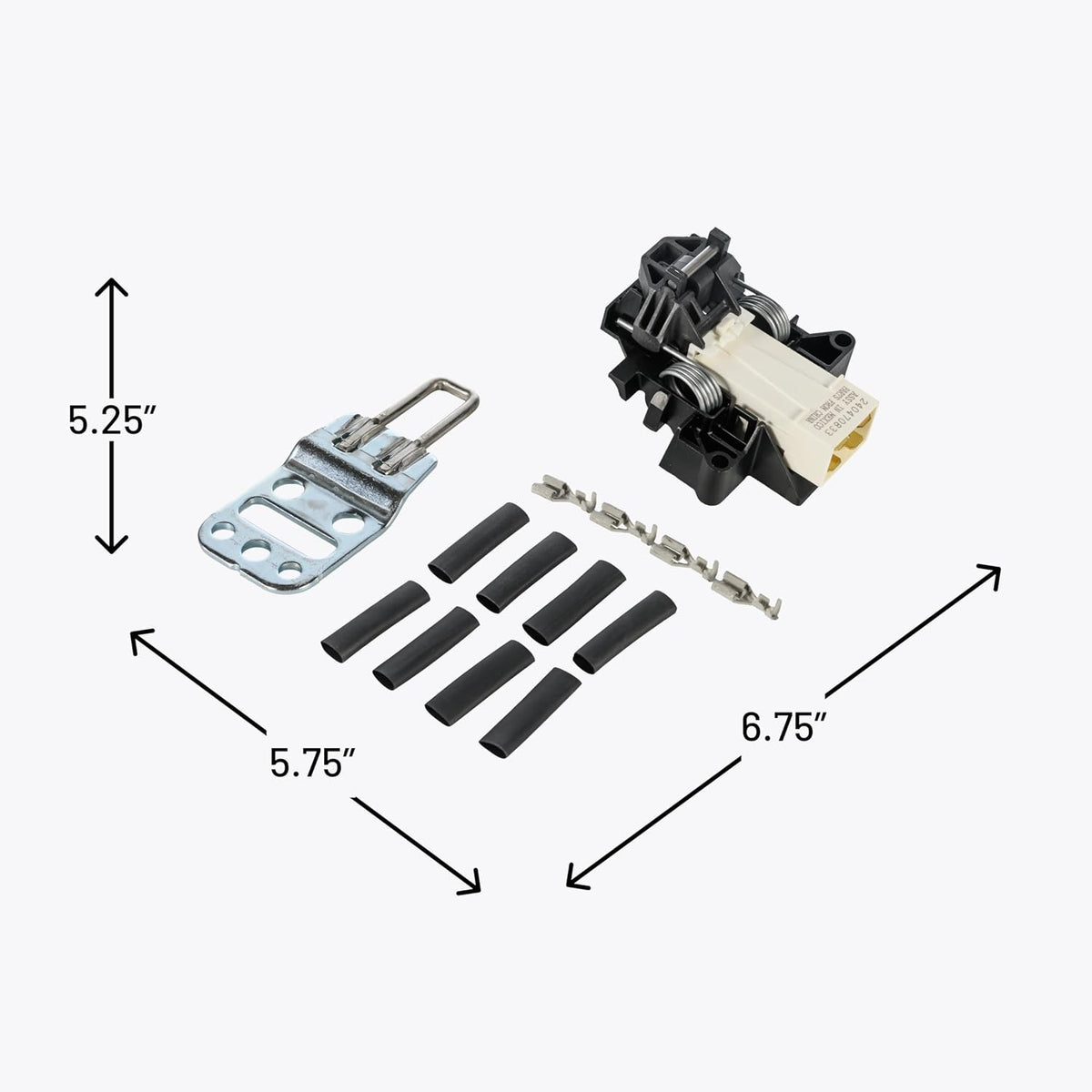 Smart Choice 5304525218 Dishwasher Door Latch Assembly Service Kit Compatible with Frigidaire, Compatible with Electrolux Dishwashers, Replaces 5304516818 154722401