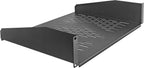 RIVECO 2U 14" Vented Rack Shelf for 19" Server Network Cabinet Black
