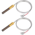 Yncotte Gas Fryer Thermocouple 36 Inch, 2PCS Thermopile Replacement Fryer Parts for Pitco 60125501, Gas Fryer Replacement Assembly for Elite Imperial Frymaster Dean