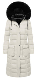 Women's Waterproof Long Winter Down Coats Warm Puffer Jacket Parka