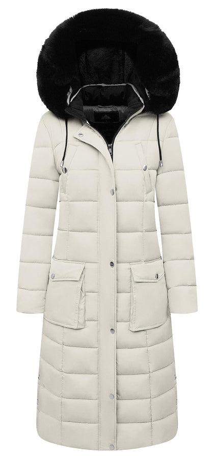 Women's Waterproof Long Winter Down Coats Warm Puffer Jacket Parka